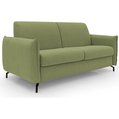 Scarlet Schlafsofa aus wasserfestem Baumwollmischgewebe T19 195 cm (mat.140x197) grün