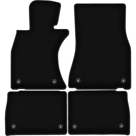Tappetini base in velluto nero per: Lexus LS IV berlina (2006-2017) (1/5)