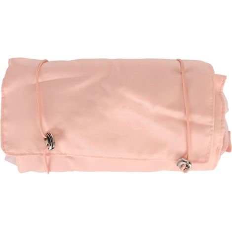 Trousse de toilette suspendue 4 en 1 rose, sac cosmétique compact détachable et pliable, organisateur de maquillage de voyage amovible. (1/5)
