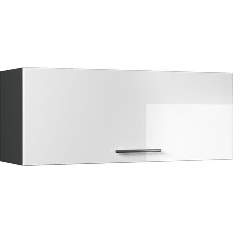 Hängeschrank Fame-Line, Weiß Hochglanz/Anthrazit, 100 cm, Vicco (1/5)