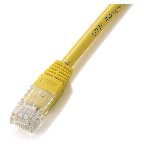 Equip Patchkabel Cat6 U/UTP 2xRJ45 10.00m gelb Polybeutel (625466)