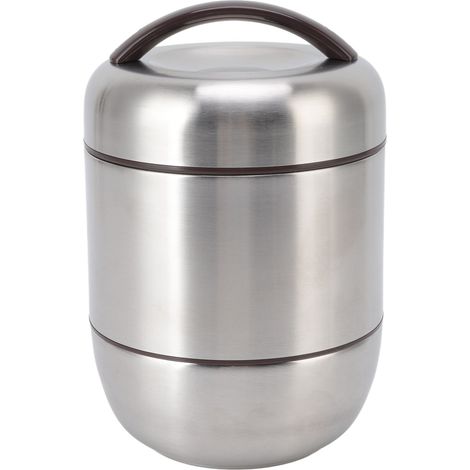 Boîte-repas isotherme 4 niveaux en acier inoxydable pour pique-nique et randonnée (1/5)