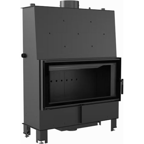 Kratki Wasserführender Kamineinsatz LUCY BLACK 20 kW Ø200 Doppelverglasung Kamin (1/5)