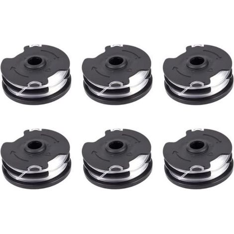 Lot de 6 bobines de fil - PARKSIDE - PRTA 20-Li C3 - Remplacement facile - S'enclenche sans outils - Blanc (1/2)