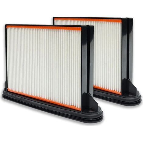 Pack of 2 replacement pleated polyester filters compatible with Professional BOSCH GAS 25 GAS 35L (1/5)