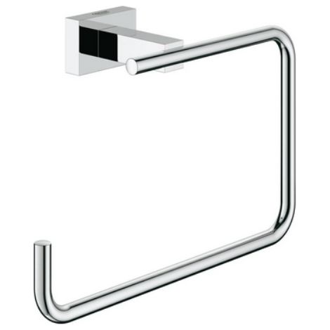 Grohe Essentials Cube Porta salviette cromo 186 mm, porta asciugamani accessori per il bagno con montaggio a parete (1/3)