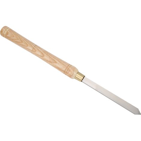Tour à bois ciseau HSS 15mm pointe fine, manche ergonomique confortable, affûtage lame acier rapide, outil manuel menuiserie