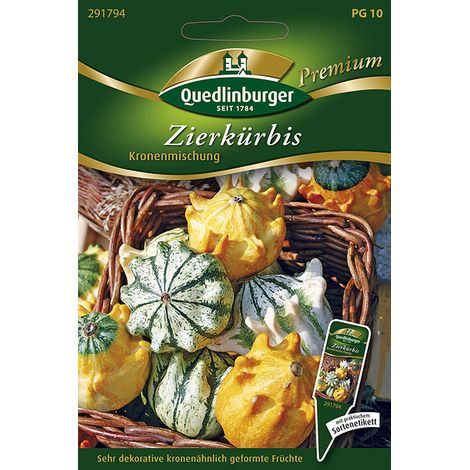 Quedlinburger Zierkürbis Kronenmischung - Blumensamen