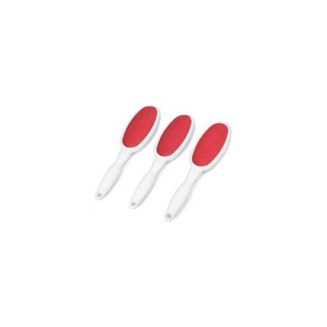 Ensemble de trois brosses pour poils de chat, brosse anti-mue, brosse pour poils d'animaux, brosse pour poils de chien, brosse anti-mue, brosse anti-mue pour vêtements. - Crezuo