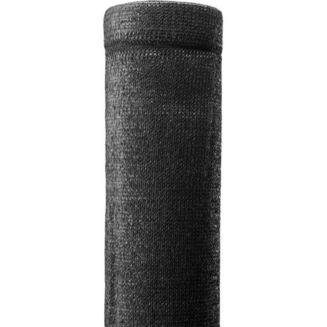 Brise vue toile en rouleau haute densité (350gr/m²) H 1m53 longueur 10M - Noir