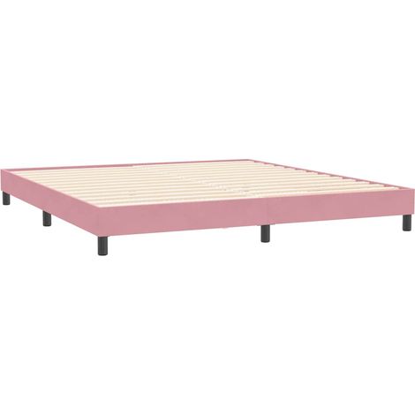 Maison Exclusive - Giroletto senza Materasso Rosa 200x220 cm Velluto