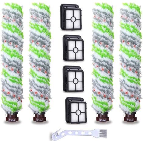 FENOPLASTICAFOREHILL Lot Remplacement 4 Brosse Rouleau + 4 Filtres Crosswave 17132 et 2225N Series pour Familles avec Animaux Domestiques Fumeurs Accessoires Aspirateur Crosswave (1/5)
