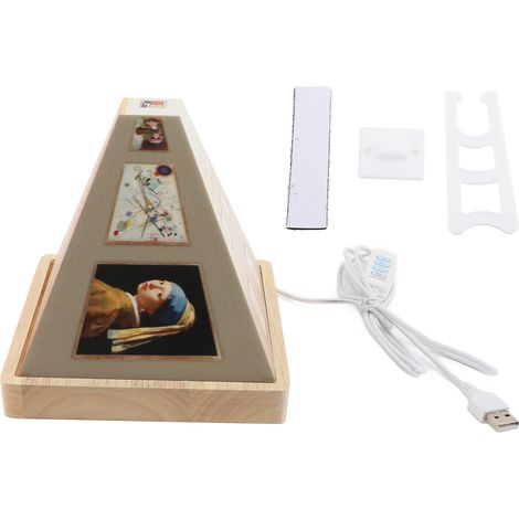 Veilleuse visuelle 3D à l'oeil nu alimentée par USB 3 effets d'éclairage lampe d'art murale d'idée fausse optique pour l'entrée salon galerie