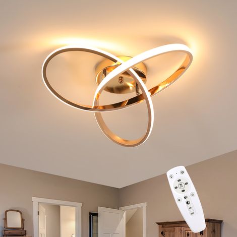 Clover Leaf LED Ceiling Light Gold Electroplated Aluminium 36W Dimmable with Remote Tunable White 3000K-6500K (1/5)