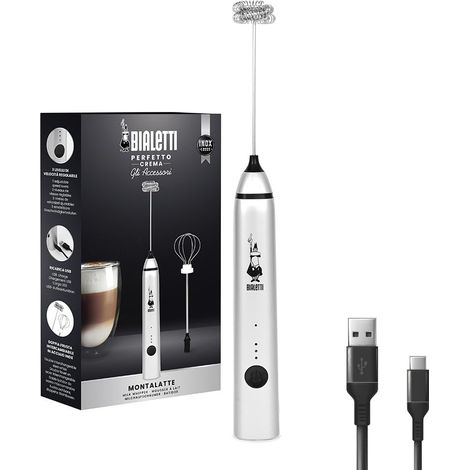 Bialetti 0006770 mousseur à lait argenté moderne