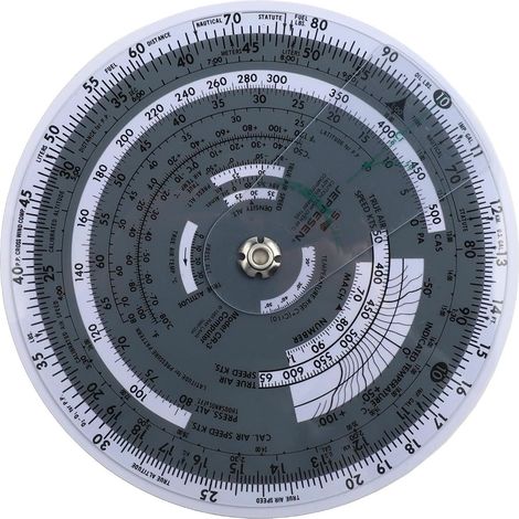 E6B-R - Règle coulissante pour traceur de vol, calculatrice (1/5)