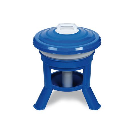 Abreuvoir Volailles Plastique Avec Pieds Imperial Easy Clean 20l Bleu Et Blanc - Gaun (1/5)