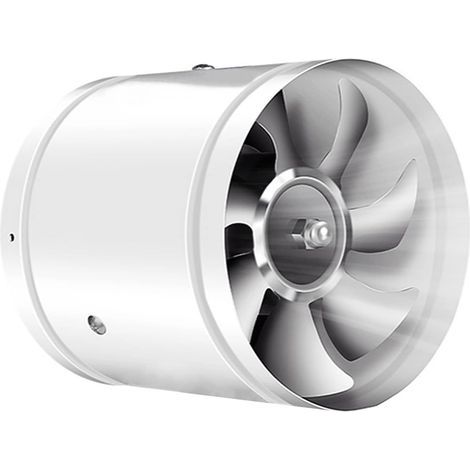 Einseitiger Abluftventilator, Mini-Abluftventilator, 95 mm Durchmesser, 73 mm Länge, weiß (1/4)