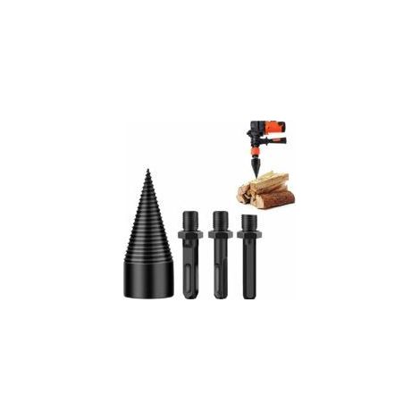 Fendeuse de Bûches 45mm,Fendeuse de bûches, fendeuse à bois perceuse sûre, Fendeur de Bûche pour Fendre du Bois, Foret à Bois pour machine à bois de chauffage (Hex+Square+Round)- (1/5)
