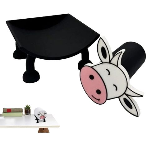Porte-Papier Toilette Style Western Support autoportant de Papier Vache Support de rangement papier toilette pour étagère, table, comptoir, sol (1/5)