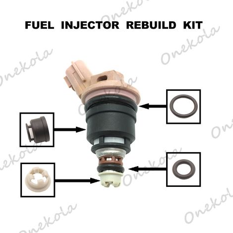 VG20 Fuel Injector O-Ring and Filter Repair Kit, Compatible with Hongqi 16600-57Y01 Fuel Injector (1/2)