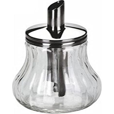Sucrier Doseur Plastique Transparent 15,79 x 8,61 x 8,4 cm