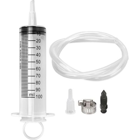 Bremsenentlüftungsset, 100-ml-Spritze, 50-cm-Schlauch, universelles Hydraulikwerkzeug, Motorrad, Roller, Quad (1/5)