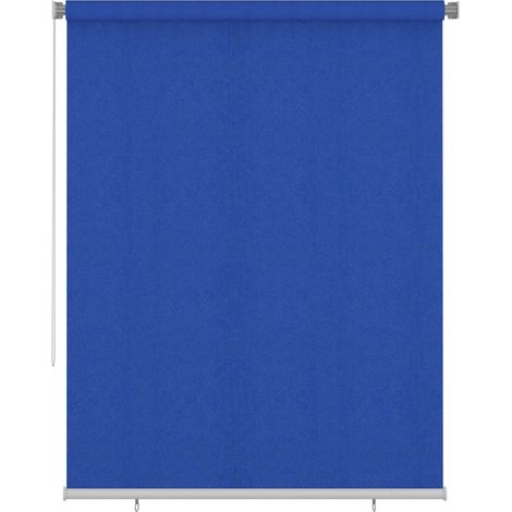 vidaXL Store roulant d'extérieur 185 (l) x 230 (H) cm bleu HDPE (1/5)