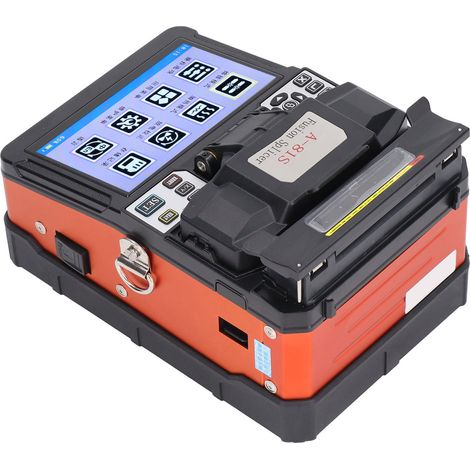 5-Zoll-Bildschirm-Glasfaser-Fusionsspleißgerät, vollautomatische Fusionsschweiß-Spleißmaschine, 100–240 V, EU-Stecker (1/5)