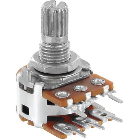 Alpha RV16A01F20KA100KM RV16A01F20KA100KM Potenziometro rotativo Stereo 0.05 W 100 kΩ 1 pz. (1/2)