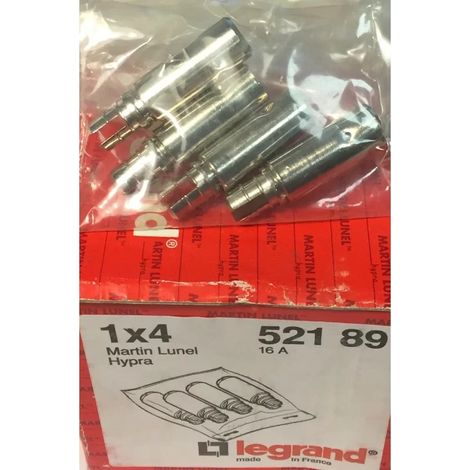 Legrand 052189 - Martin Lunel Hypra - 4 x 16A plastic box terminal blocks