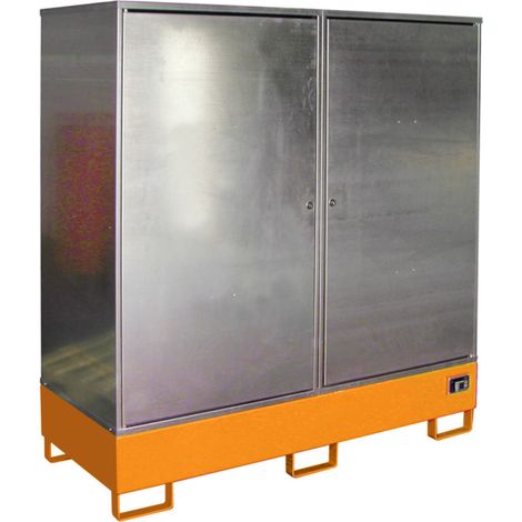 Bauer Südlohn Armoire à produits dangereux GS-2, laquée, orange jaune
