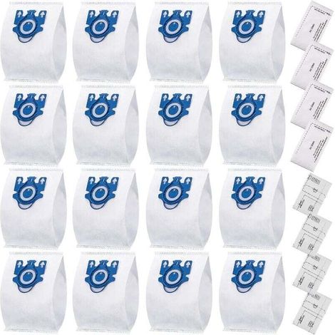 Lot de 24 aspirateur pour Miele Gn 3D Classic C1 Complete C2 C3, S227, S400i, S600, S800 Airclean 3d efficacité sacs à poussière remplacer Miele Gn aspirateur sac à poussière partie