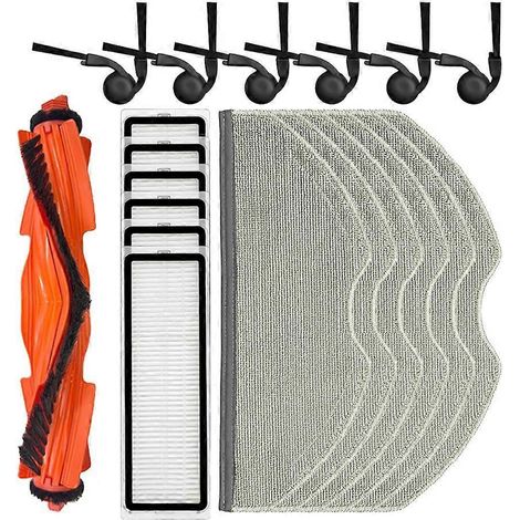 Accessoires pour aspirateur robot Xiaomi S40 / OV81 : brosse latérale principale, filtre HEPA, chiffon de nettoyage et pièces de rechange (1/5)