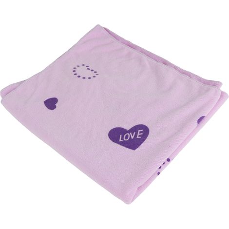 Serviette de bain femme en fibres ultrafines, respirante et facile à porter, avec bretelles et bordures rabattables, accessoire de salle de bain, violet clair, 80 x 135 cm / 31,50 x 53,15 pouces (1/5)