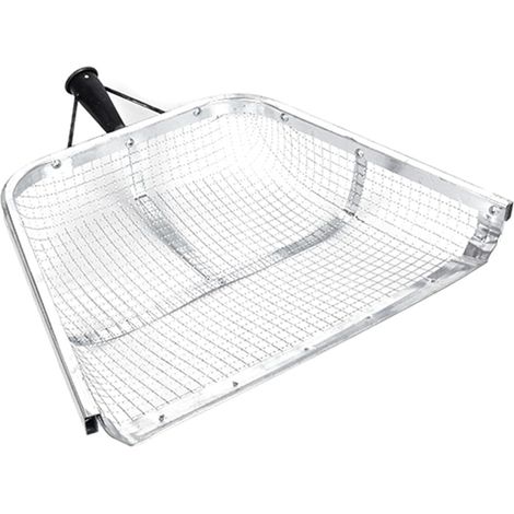 Pala de arena profesional con una amplia superficie de cribado de 47 cm, ideal para jardineros y trabajos agrícolas herramienta de cribado portátil.