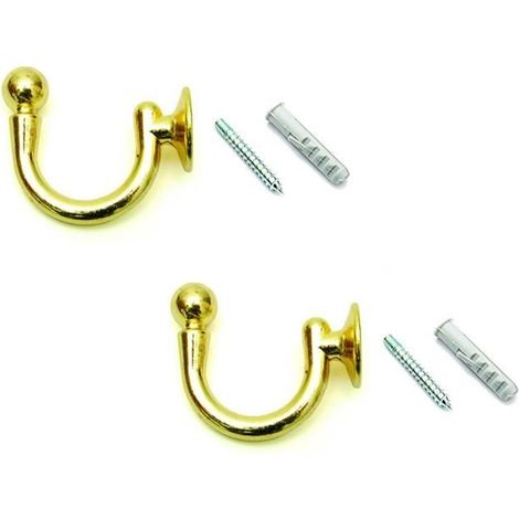GANCI RACCOGLITENDA SUPER ORO --mm.48 - con viti e tasselli -  PZ 2   - CA 500 (1/2)