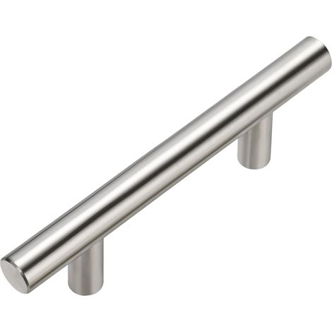 Möbelgriffe, Schubladengriffe, Doppellochgriffe, 6,4 cm Lochabstand (silber, 1 Stück) (1/5)