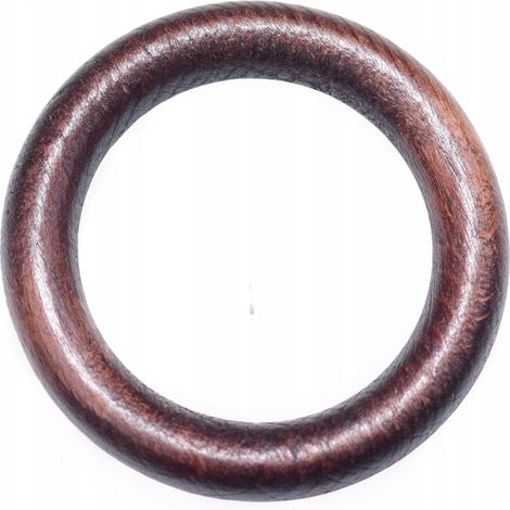 Anneaux de tringle à rideaux en bois, macramé, attrape-rêves, acajou, 100 pièces (1/5)