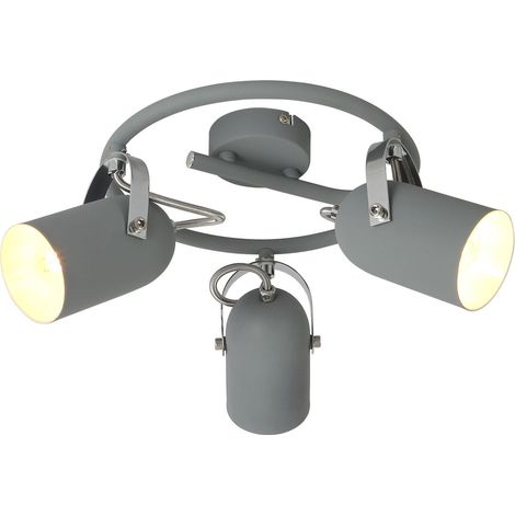 Candellux plafoniera GRAY 98-66497 grigia Ø42cm 3xE14 metallo