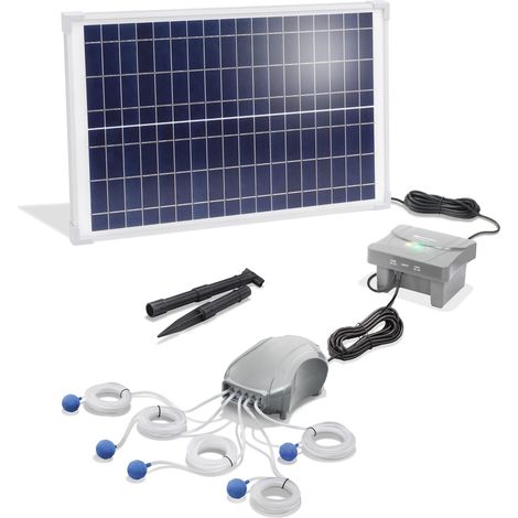 esotec Solar Teichbelüfter-SET 25/600 POWER 5 mit LiFePo4 Akku-Speicher 101877 (1/5)