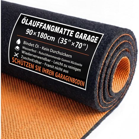 Tapis de Sol Garage 90x180cm pour Moto avec Base Caoutchouc Antidérapant (1/5)