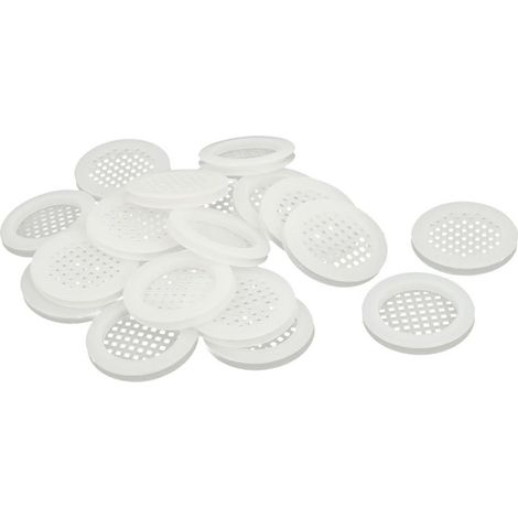 Schuhe Kabinett Kunststoff Quadrat Mesh Loch Lüftungsschlitz Abdeckung 45mm Durchmesser 20st (1/4)