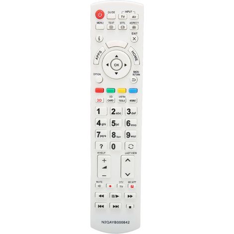 Ersatz-Universalfernbedienung N2QAYB000842 für die Fernseher TX L42DT60E, TX L42DTC60Y, TX L42DT 65B und TXL 60dtW60 (1/5)