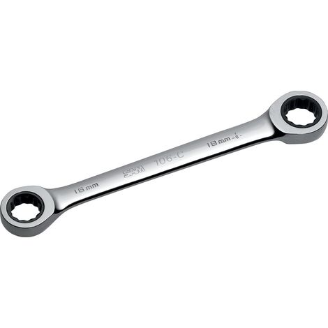 Clé mixte à cliquet SAM 17 x 19 mm ( Prix pour 1 ) (1/2)