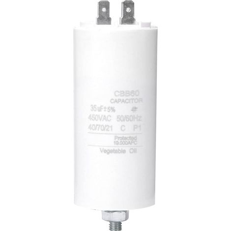 Condensateur de Démarrage du Moteur 35uf 450V pour la Machine à Laver, Conception Portable (1/5)