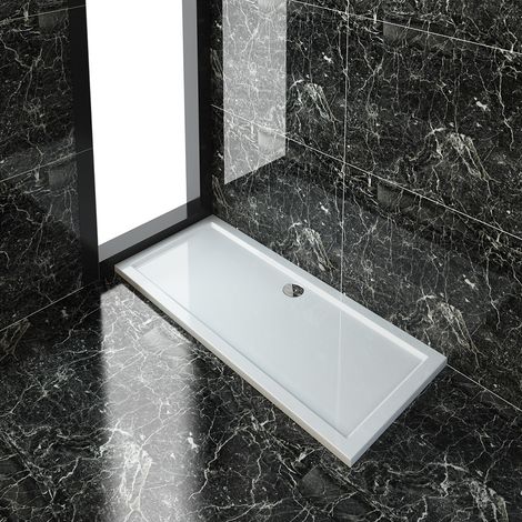ELEGANT Rectangular 1700 x 700 x 40 mm Shower Tray for Shower Enclosure Cubicle + Waste Trap (1/5)