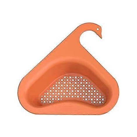 1 égouttoir triangulaire pour évier, panier égouttoir de rangement pour évier de cuisine, étagère d'angle triangulaire pour évier (1/5)