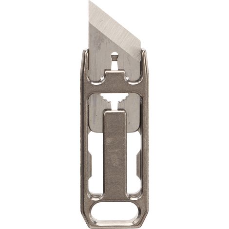 Mini couteau utilitaire extensible en titane, couteau de poche en forme de U avec anneau porte-clés, adapté à une utilisation en extérieur. (1/5)