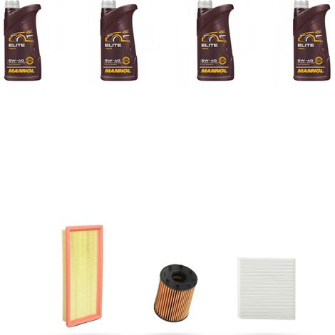 Kit tagliando 4 FILTRI e 4L OLIO compatibile con Alfa Romeo Mito (955) 1.4 TB 16v 77kw dal 2009 (1/4)